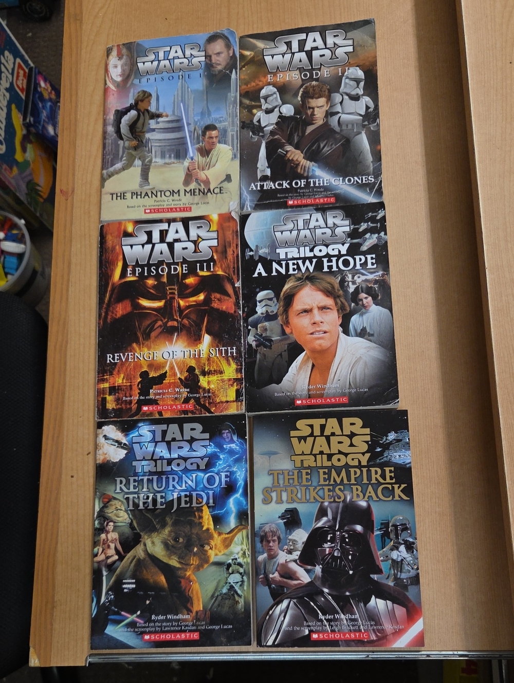 Star Wars: Book Lot Set Episodes‎ 1-6 SCHOLASTIC